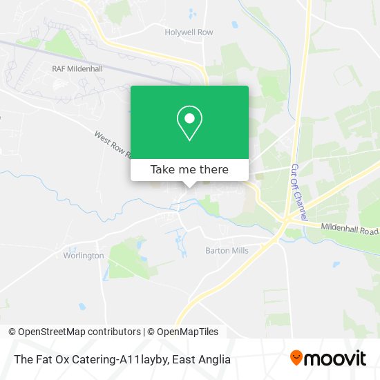 The Fat Ox Catering-A11layby map