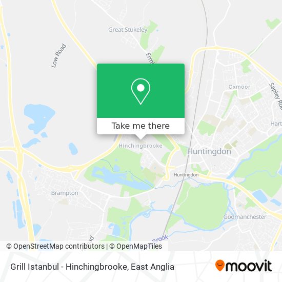 Grill Istanbul - Hinchingbrooke map