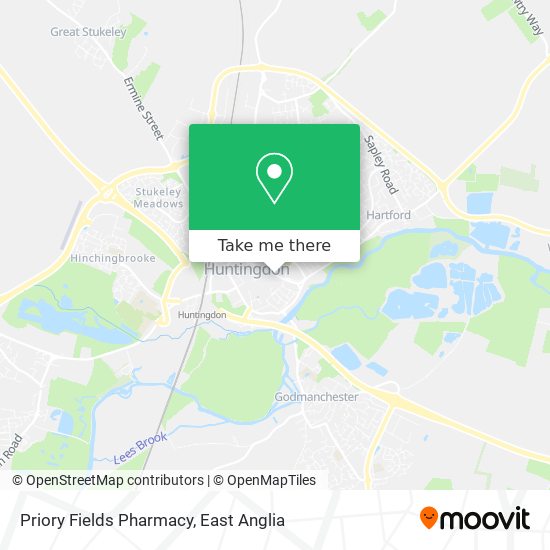 Priory Fields Pharmacy map