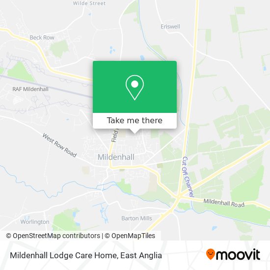 Mildenhall Lodge Care Home map