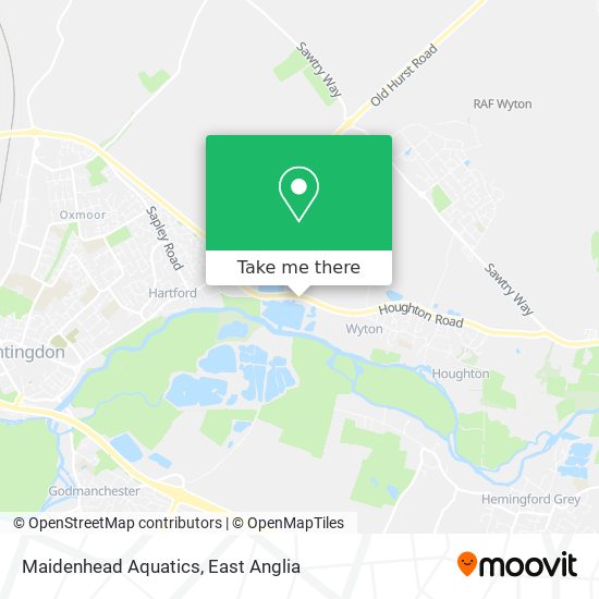 Maidenhead Aquatics map