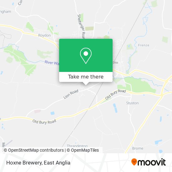 Hoxne Brewery map