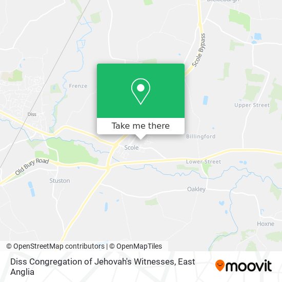 Diss Congregation of Jehovah's Witnesses map