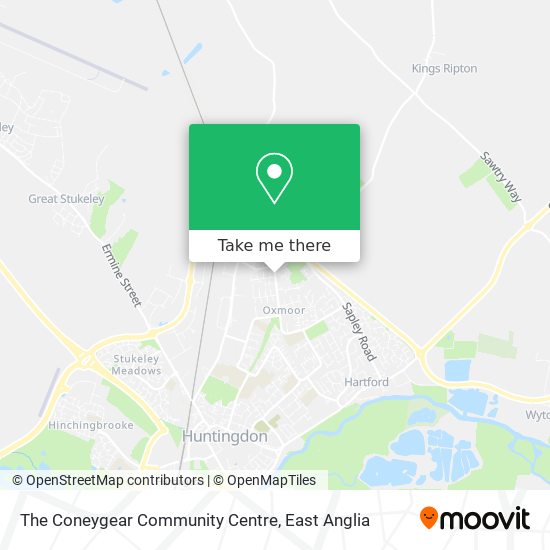 The Coneygear Community Centre map