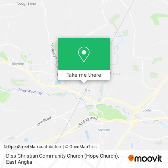 Diss Christian Community Church (Hope Church) map
