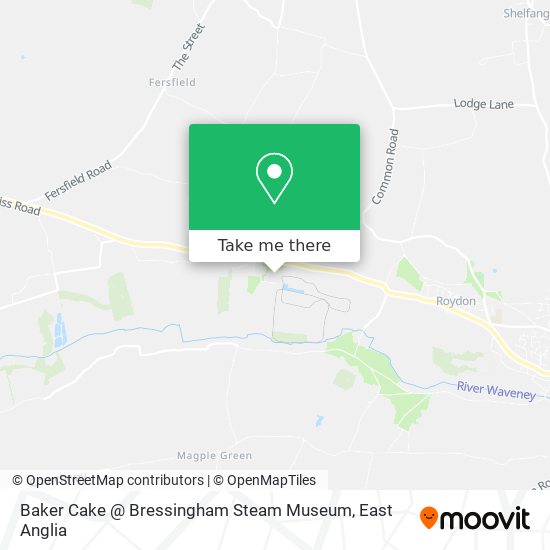 Baker Cake @ Bressingham Steam Museum map