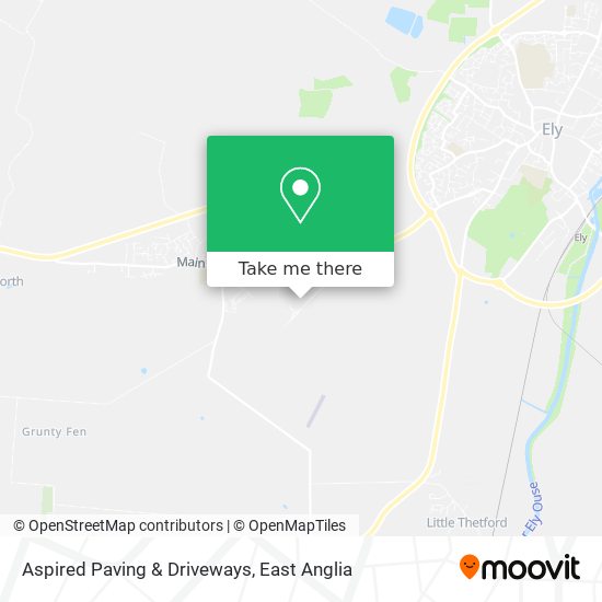 Aspired Paving & Driveways map