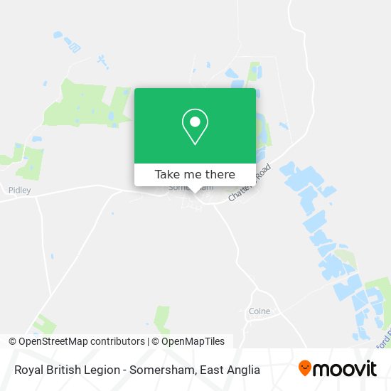 Royal British Legion - Somersham map