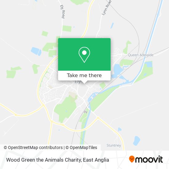 Wood Green the Animals Charity map