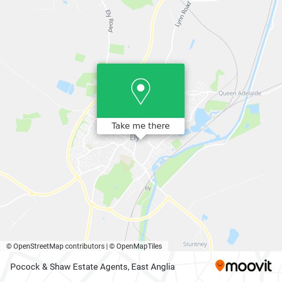 Pocock & Shaw Estate Agents map