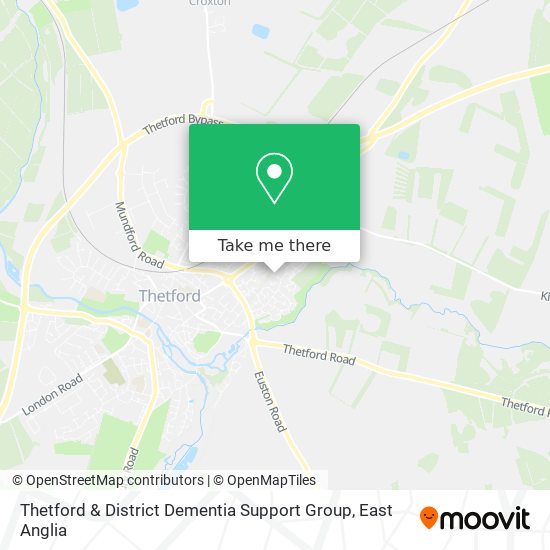 Thetford & District Dementia Support Group map