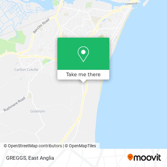 GREGGS map