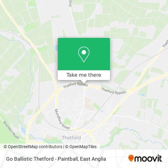 Go Ballistic Thetford - Paintball map