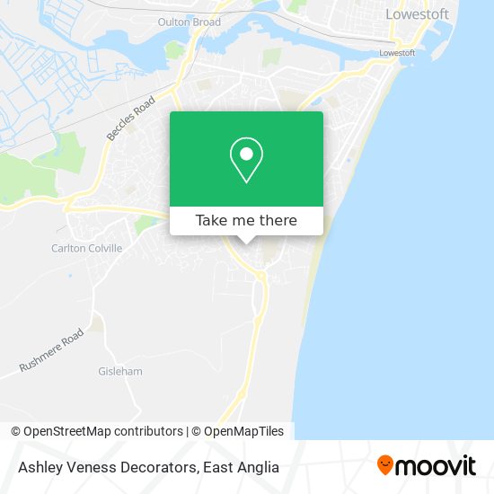 Ashley Veness Decorators map