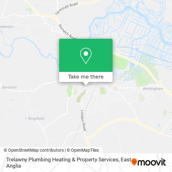 Trelawny Plumbing Heating & Property Services map