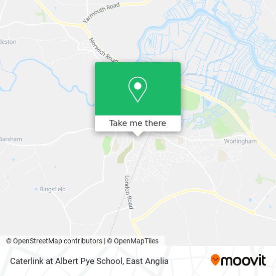Caterlink at Albert Pye School map