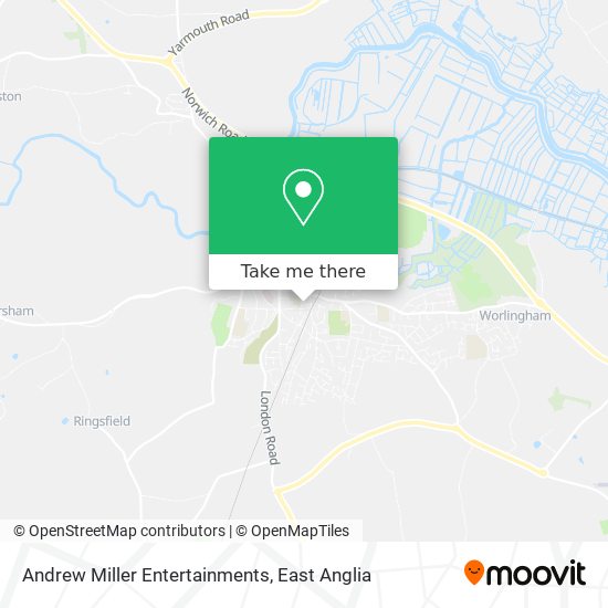 Andrew Miller Entertainments map