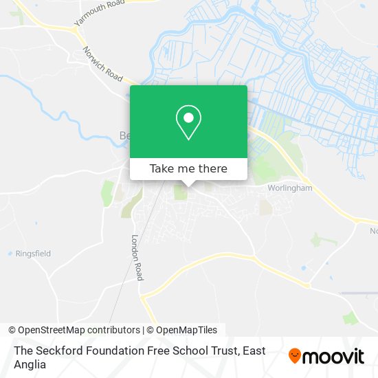 The Seckford Foundation Free School Trust map