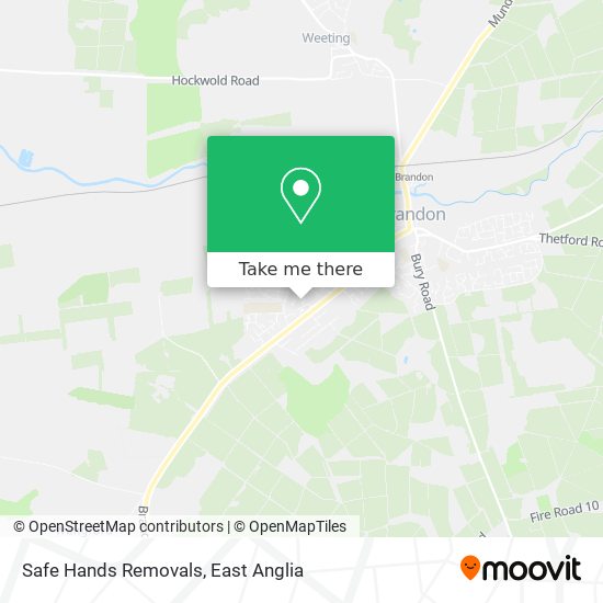 Safe Hands Removals map