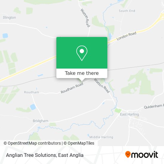 Anglian Tree Solutions map