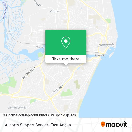 Allsorts Support Service map