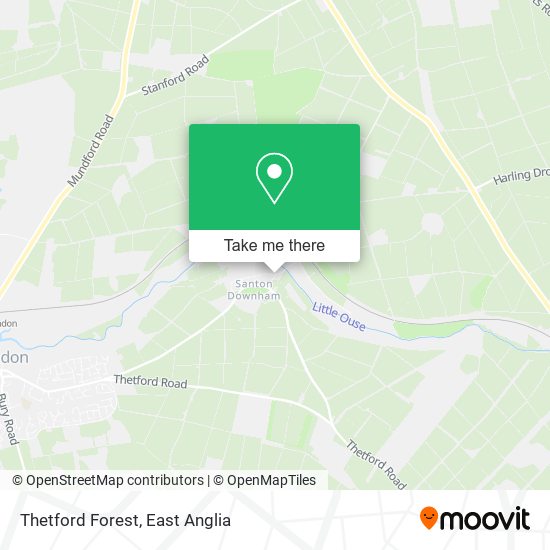 Thetford Forest map