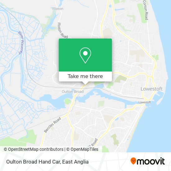 Oulton Broad Hand Car map