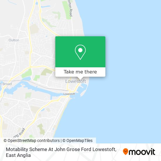 Motability Scheme At John Grose Ford Lowestoft map