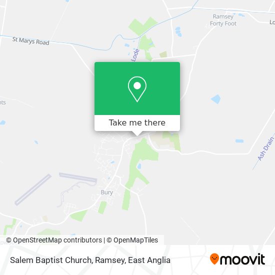 Salem Baptist Church, Ramsey map