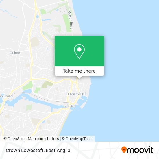 Crown Lowestoft map