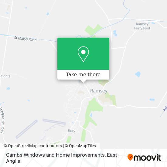Cambs Windows and Home Improvements map