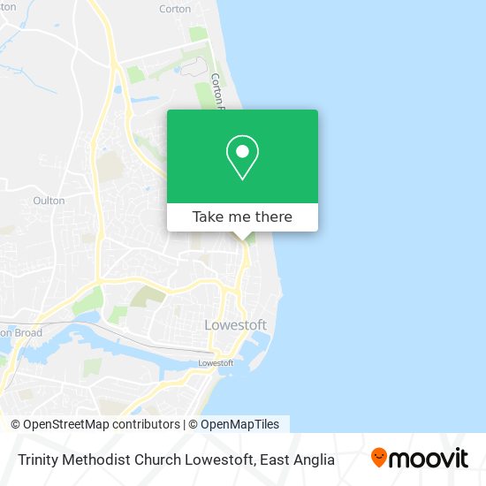 Trinity Methodist Church Lowestoft map