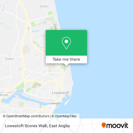 Lowestoft Scores Walk map