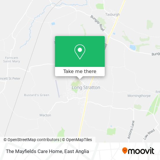 The Mayfields Care Home map