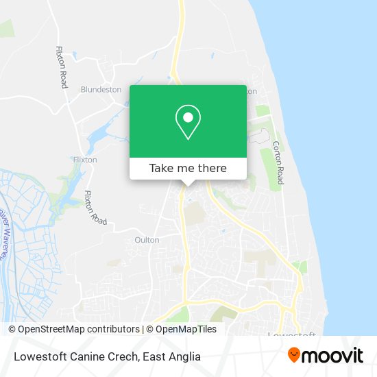 Lowestoft Canine Crech map