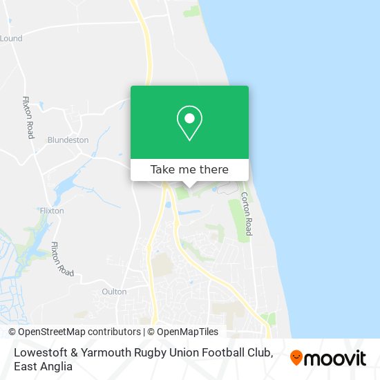 Lowestoft & Yarmouth Rugby Union Football Club map