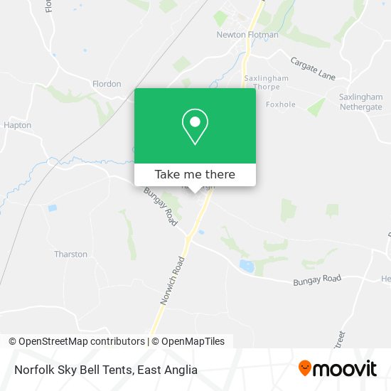 Norfolk Sky Bell Tents map