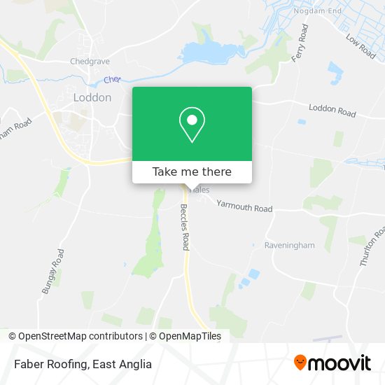 Faber Roofing map