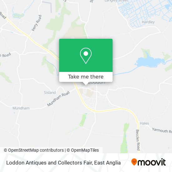 Loddon Antiques and Collectors Fair map