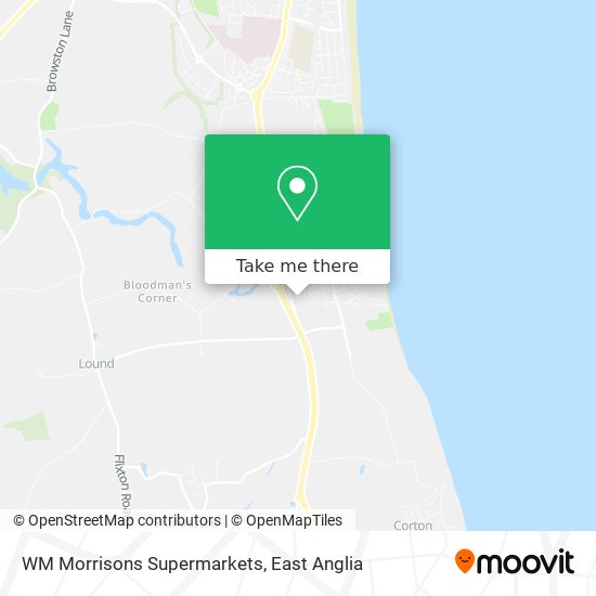 WM Morrisons Supermarkets map