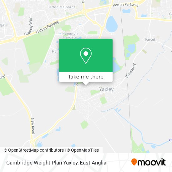 Cambridge Weight Plan Yaxley map