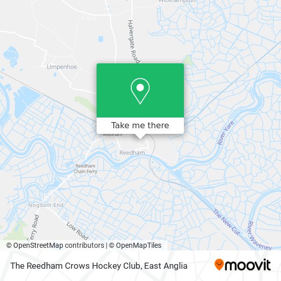 The Reedham Crows Hockey Club map