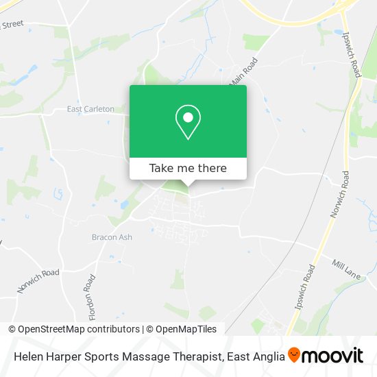 Helen Harper Sports Massage Therapist map