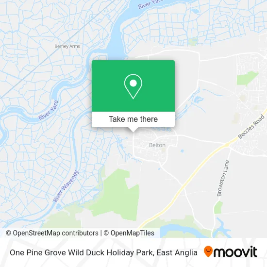 One Pine Grove Wild Duck Holiday Park map