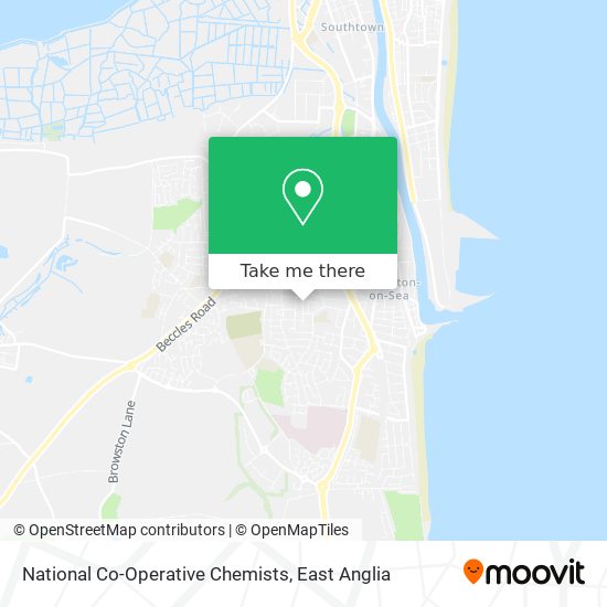 National Co-Operative Chemists map