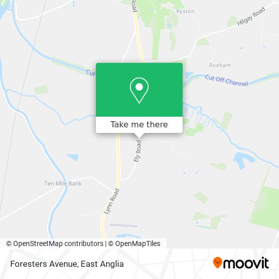 Foresters Avenue map