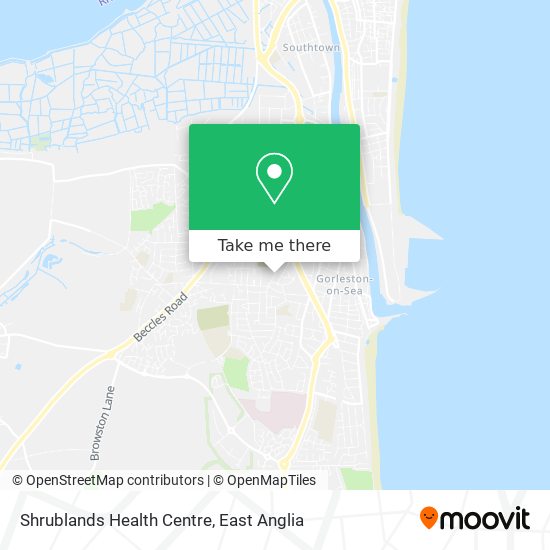 Shrublands Health Centre map