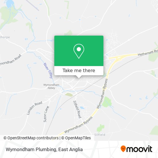 Wymondham Plumbing map