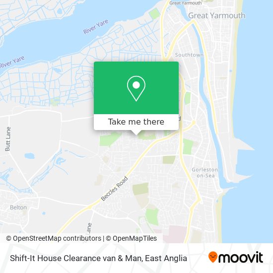 Shift-It House Clearance van & Man map