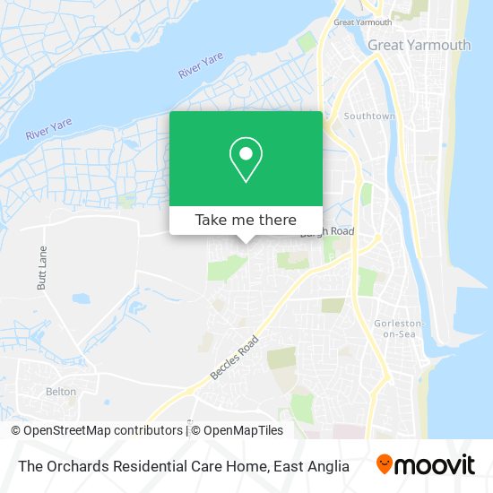 The Orchards Residential Care Home map